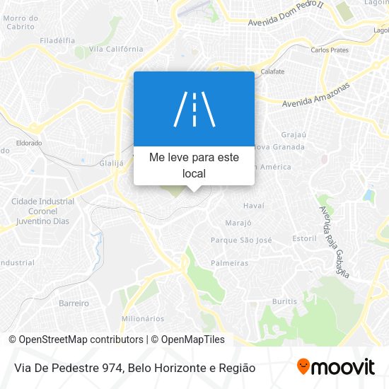 Via De Pedestre 974 mapa