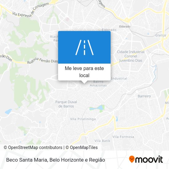 Beco Santa Maria mapa