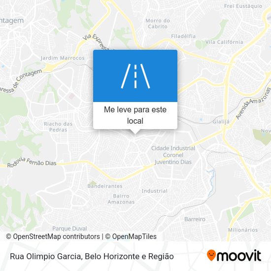 Rua Olimpio Garcia mapa