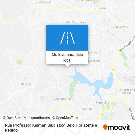 Rua Professor Kalman Sibalszky mapa