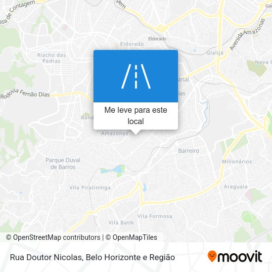 Rua Doutor Nicolas mapa