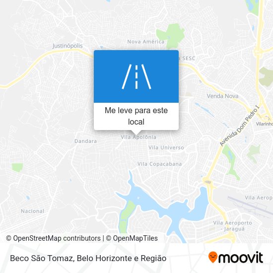 Beco São Tomaz mapa