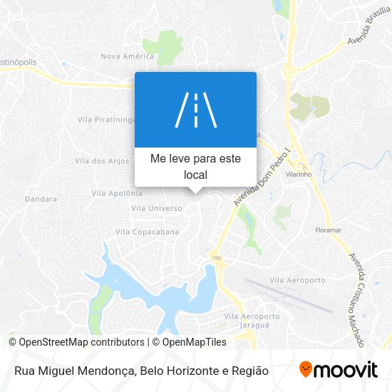 Rua Miguel Mendonça mapa