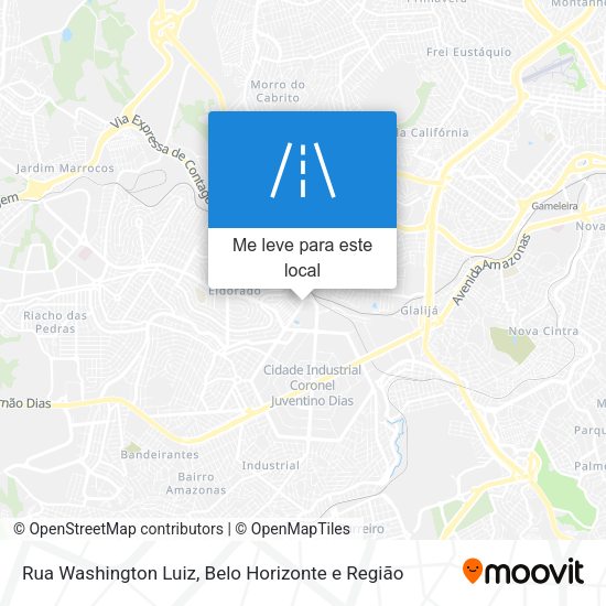 Rua Washington Luiz mapa