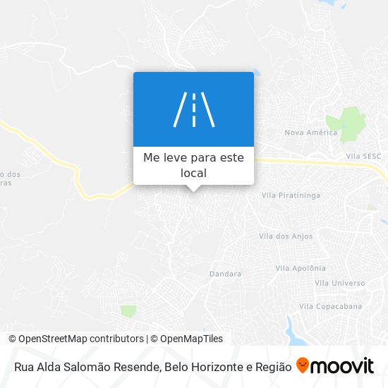 Rua Alda Salomão Resende mapa