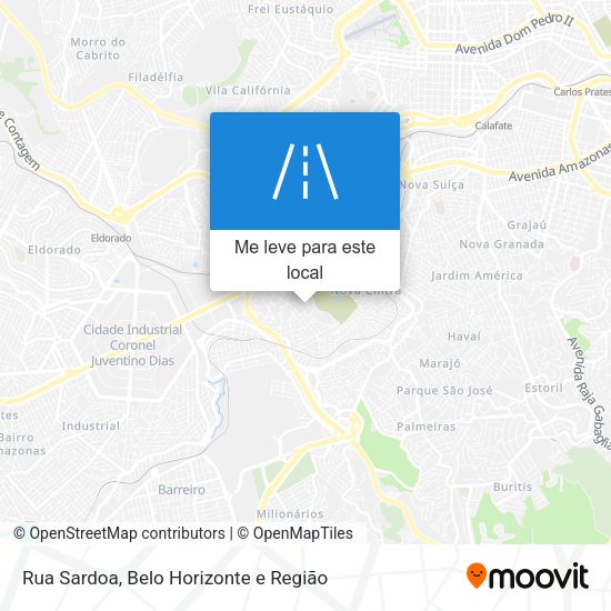 Rua Sardoa mapa