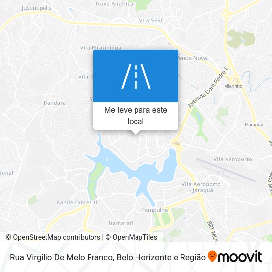 Rua Virgilio De Melo Franco mapa