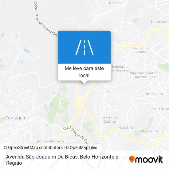 Avenida São Joaquim De Bicas mapa