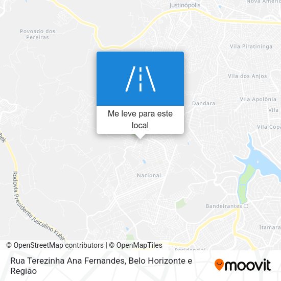 Rua Terezinha Ana Fernandes mapa