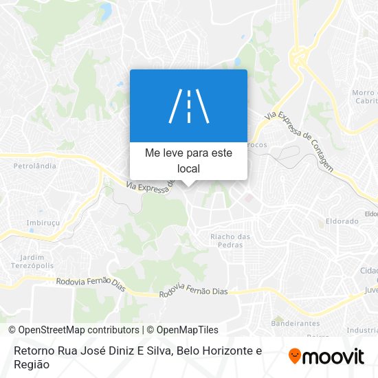 Retorno Rua José Diniz E Silva mapa