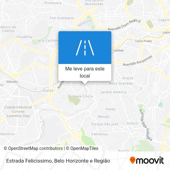 Estrada Felicissimo mapa