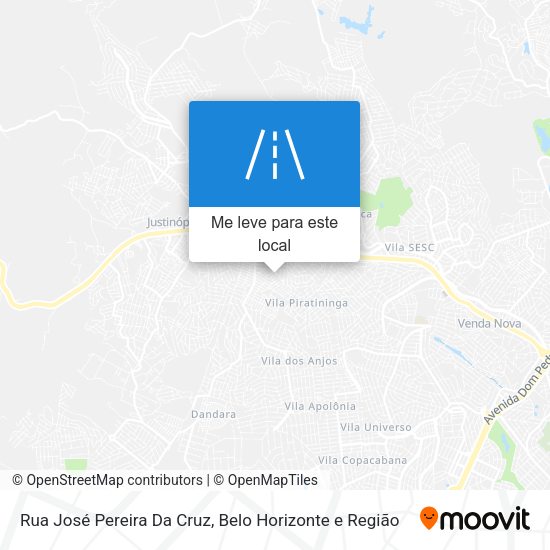 Rua José Pereira Da Cruz mapa