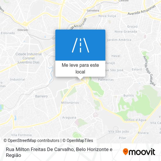 Rua Milton Freitas De Carvalho mapa