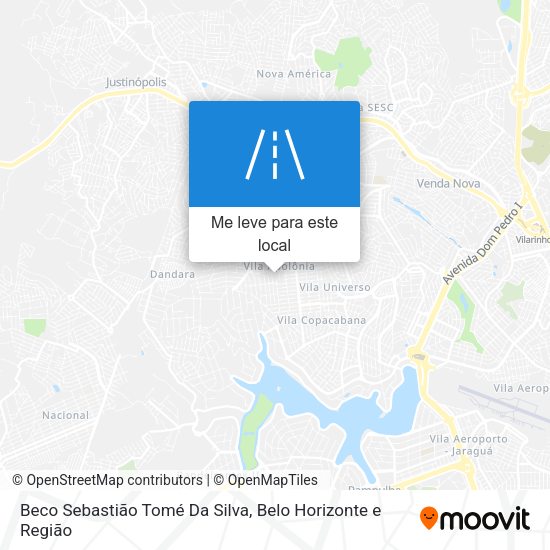 Beco Sebastião Tomé Da Silva mapa