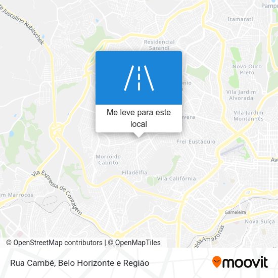 Rua Cambé mapa