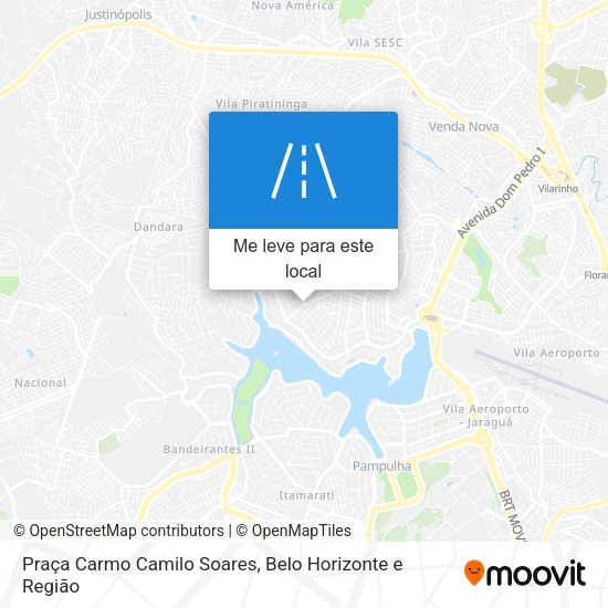 Praça Carmo Camilo Soares mapa