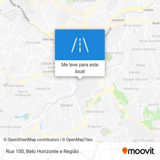 Rua 100 mapa