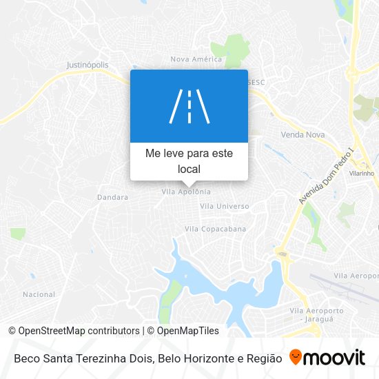 Beco Santa Terezinha Dois mapa