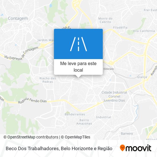 Beco Dos Trabalhadores mapa