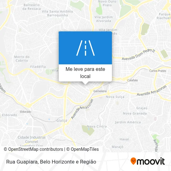 Rua Guapiara mapa