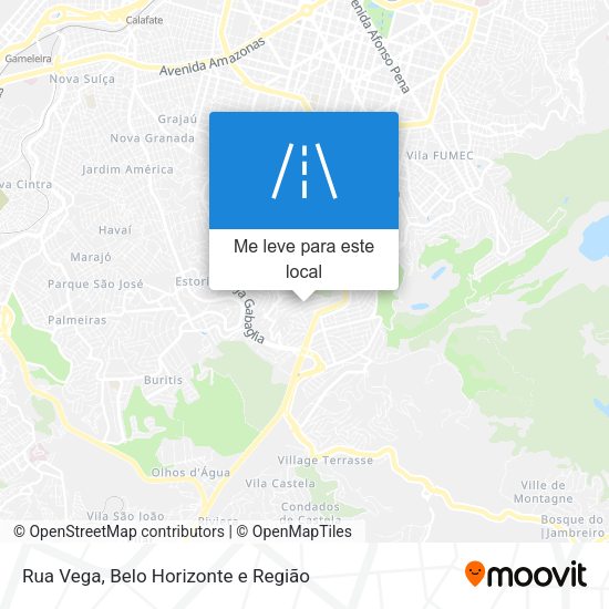 Rua Vega mapa