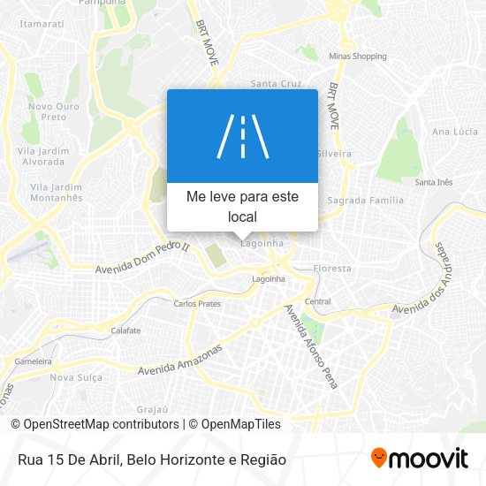 Rua 15 De Abril mapa
