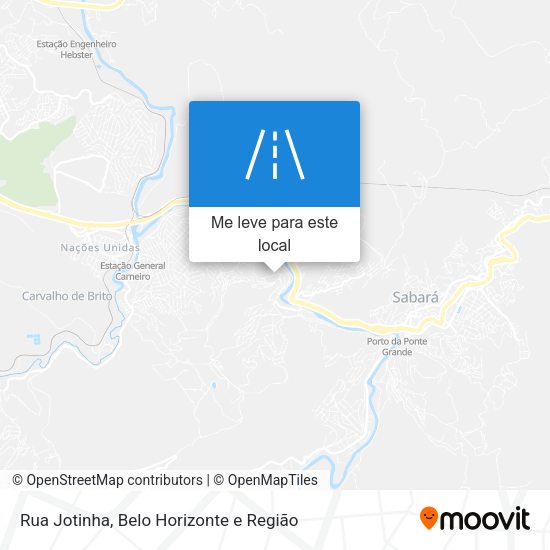 Rua Jotinha mapa