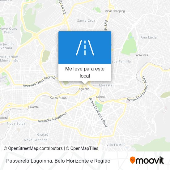 Passarela Lagoinha mapa