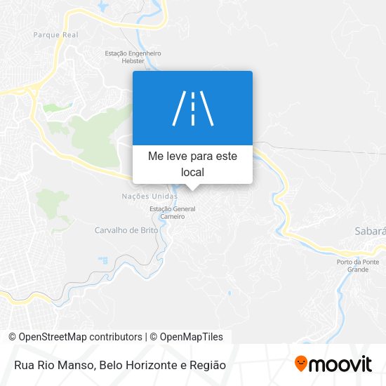 Rua Rio Manso mapa