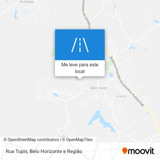 Rua Tupis mapa