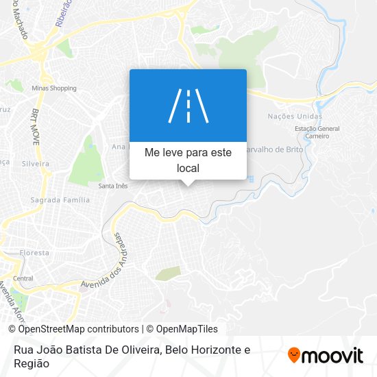 Rua João Batista De Oliveira mapa