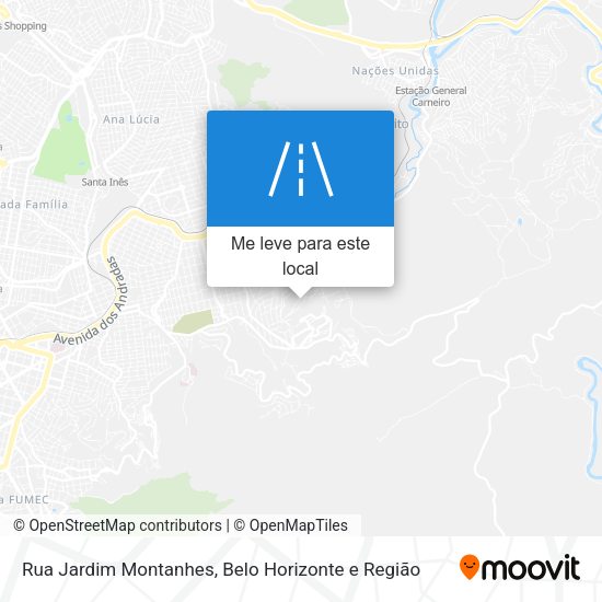 Rua Jardim Montanhes mapa