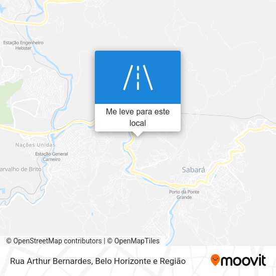 Rua Arthur Bernardes mapa