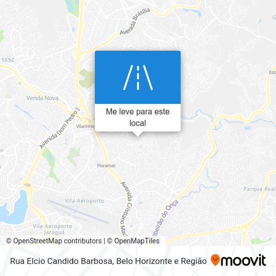 Rua Elcio Candido Barbosa mapa