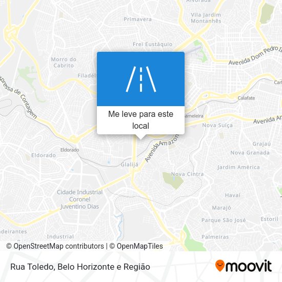 Rua Toledo mapa