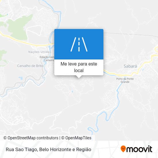 Rua Sao Tiago mapa