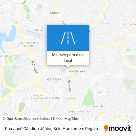 Rua José Cândido Júnior mapa