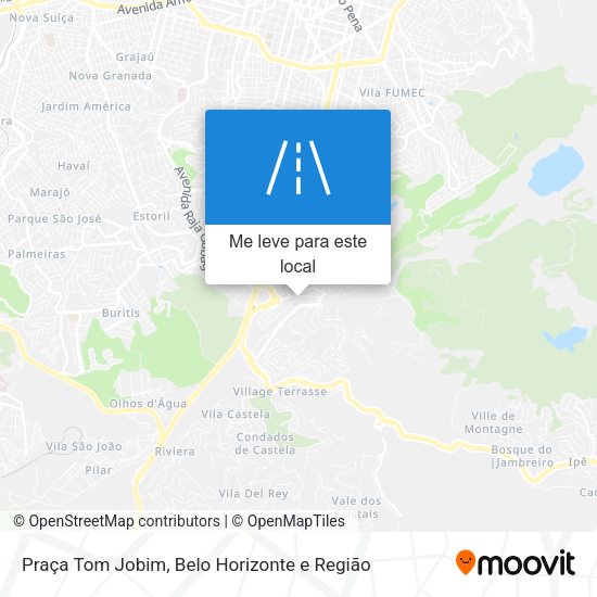Praça Tom Jobim mapa