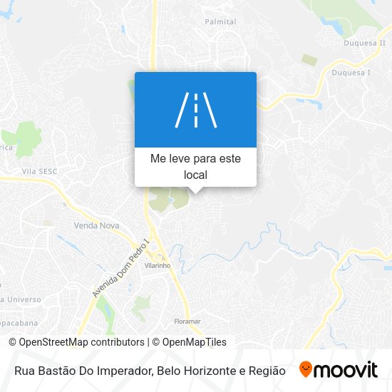 Rua Bastão Do Imperador mapa