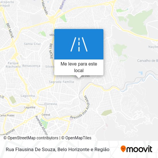 Rua Flausina De Souza mapa