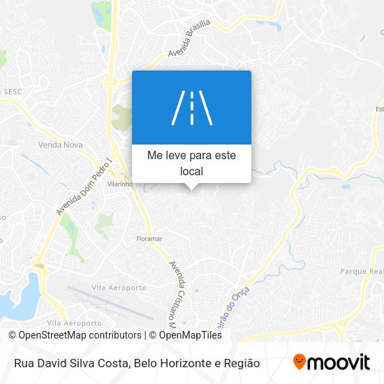Rua David Silva Costa mapa