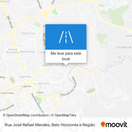 Rua José Rafael Mendes mapa