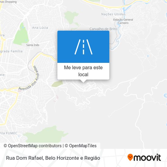 Rua Dom Rafael mapa