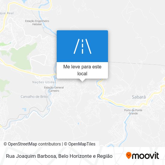 Rua Joaquim Barbosa mapa
