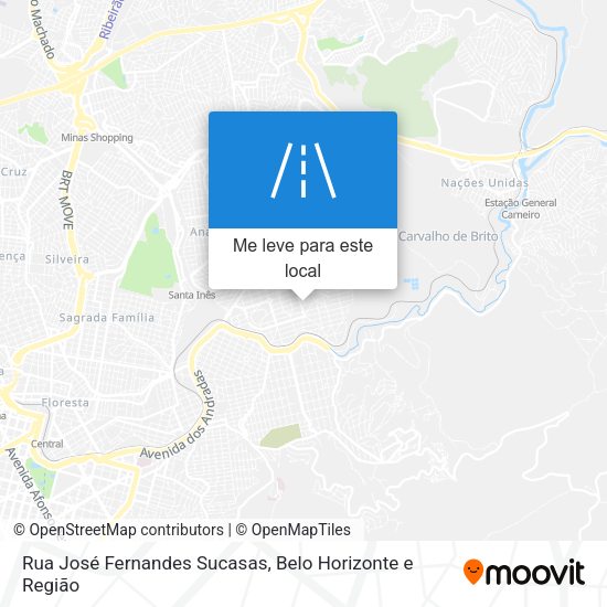 Rua José Fernandes Sucasas mapa