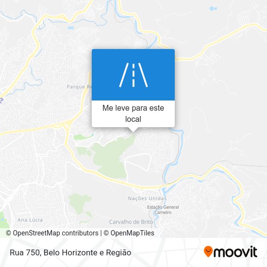 Rua 750 mapa