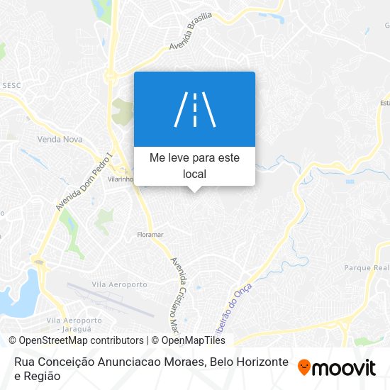 Rua Conceição Anunciacao Moraes mapa