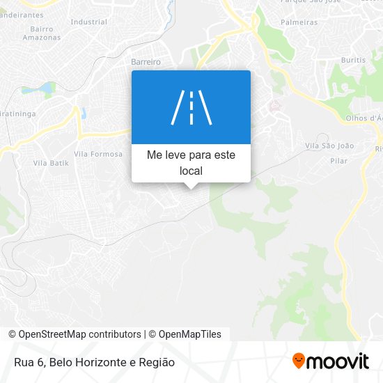 Rua 6 mapa
