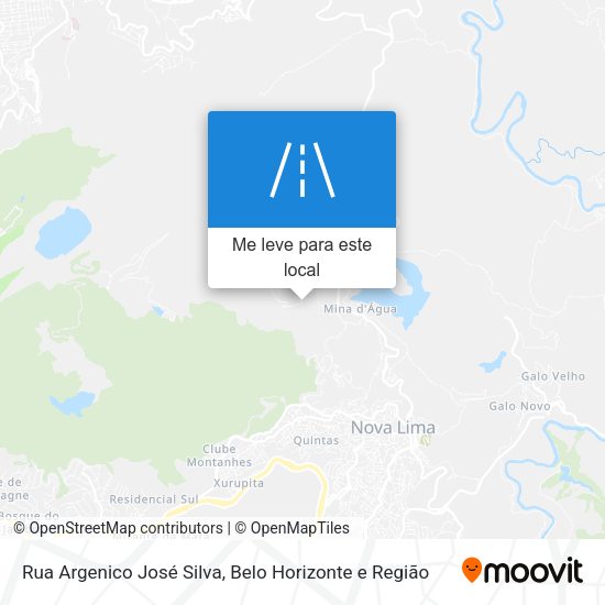 Rua Argenico José Silva mapa