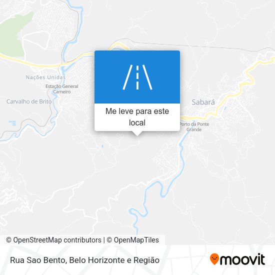 Rua Sao Bento mapa